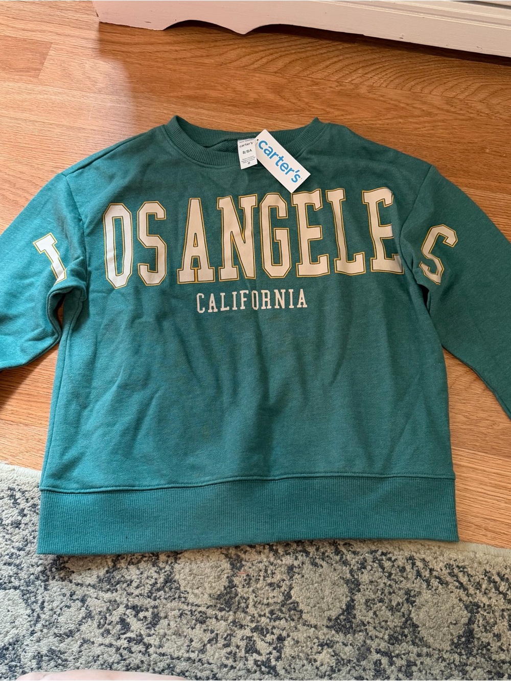 Carters Size 8 Crew Neck Sweatshirt